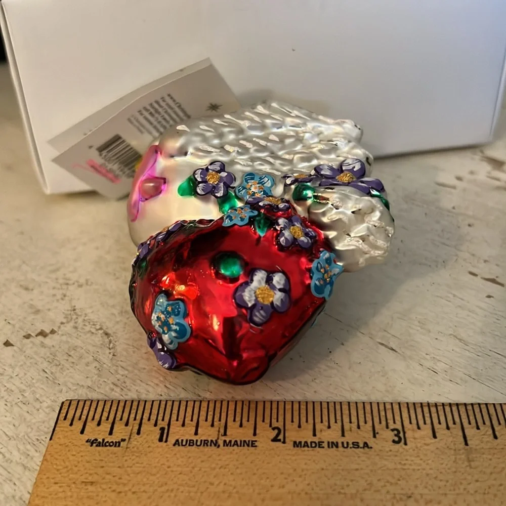 Christopher Radko Wings of Love Ornament dove heart with tag & box